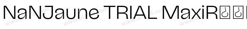 NaNJaune TRIAL MaxiR字体转换